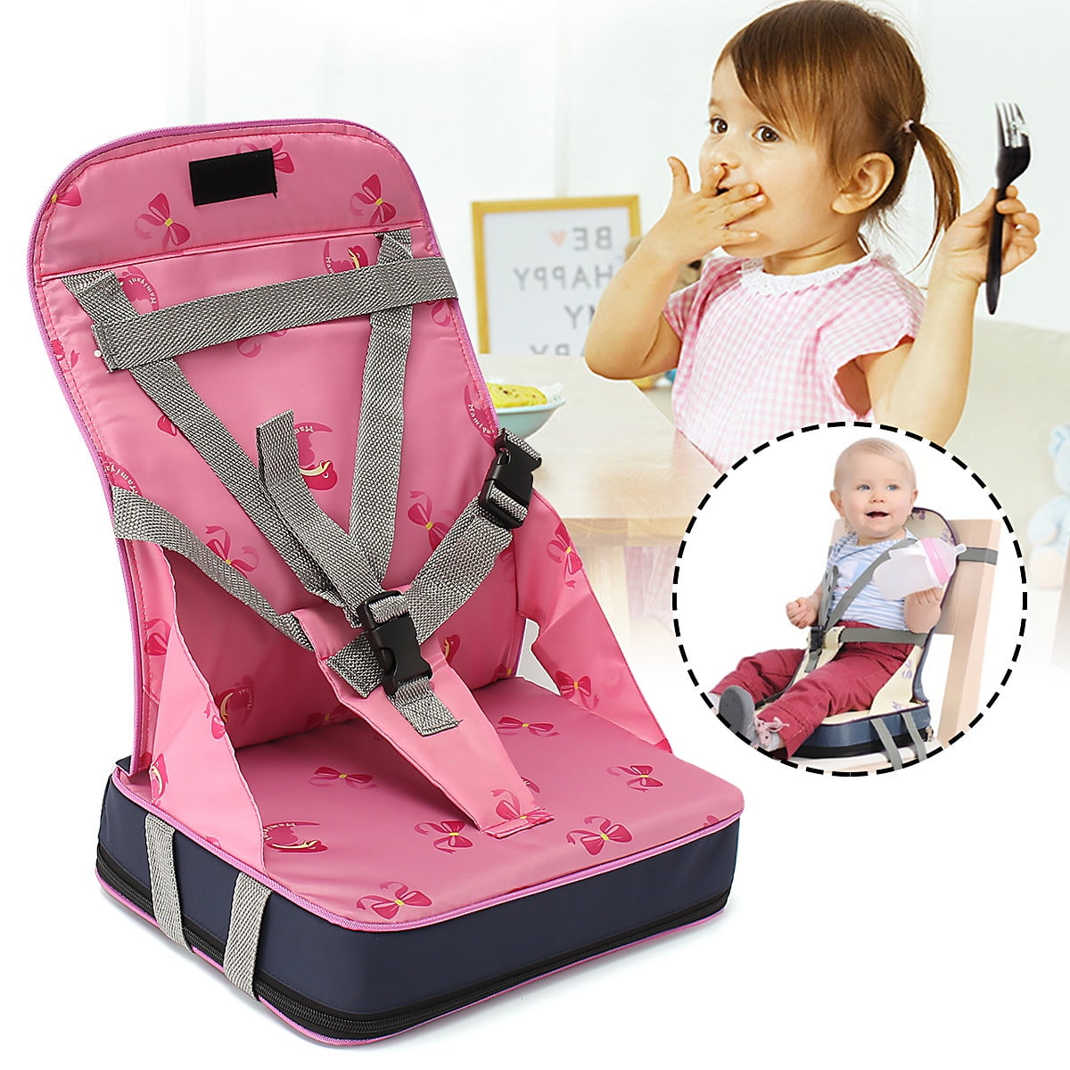 Baby Toddler Foldable Dining High Chair 