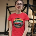 thumbnail image 3 of Tee Hunt Mo-Power Fo Sure! T-Shirt American Muscle Car Racing Route 66 Women's T-Shirt Tee, Red, Medium, 3 of 5
