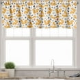 thumbnail image 3 of Ambesonne Autumn Valance & Curtain, Squirrel Mushroom Acorn, 55"x45", Orange Pale Orange Taupe, 3 of 7