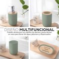 thumbnail image 4 of Accesorios de Baño 4 Piezas | Juego para Baño Moderno de Bambu | Juego de Accesorios de Plastico | Conjunto de 4 piezas para Baño, 4 of 5
