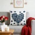 thumbnail image 2 of OAVQHLG3B Valentine‘s Day Throw Pillow Covers 18x18 Inch Red Pink Heart Pillow Cases Soft Heart Shape Embroidery Cushion Covers for Valentine‘s Day Couch Sofa Bedroom Living Room Home Decor, 2 of 6