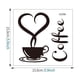 thumbnail image 3 of Pegatinas de pared nuevas y hermosas tazas de café, calcomanías artísticas de té y café, pegatinas de vinilo para pared, 2 unidades, 3 of 7