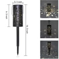 thumbnail image 4 of kurtrusly LED Solar Lawn Light Outdoor Hollow Iron Craft Star Moon Landscaping Lamp, 4 of 6