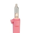 thumbnail image 4 of Northlight 100-Count Clear Mini Christmas Light Set - 20.25' Pink Wire, 4 of 6
