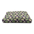 thumbnail image 4 of Vegetable Art Pet House, Vibrant Artichoke Motif Exotic Kitchen Organic Recipe Diet Menu Kitchen, Outdoor & Indoor Portable Dog Kennel with Pillow and Cover, 5 Sizes, Plum Fern Green, by Ambesonne, 4 of 5