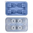 thumbnail image 2 of Clearance Ice Cube Mold under $5 3d Cat Shaped Silicone Ice Cube Tray With Lid 4 Compartments Cat Shaped Ice Cubes Easy Release Sturdy Ice Maker For Beverages Coffee And Cocktails, 2 of 4