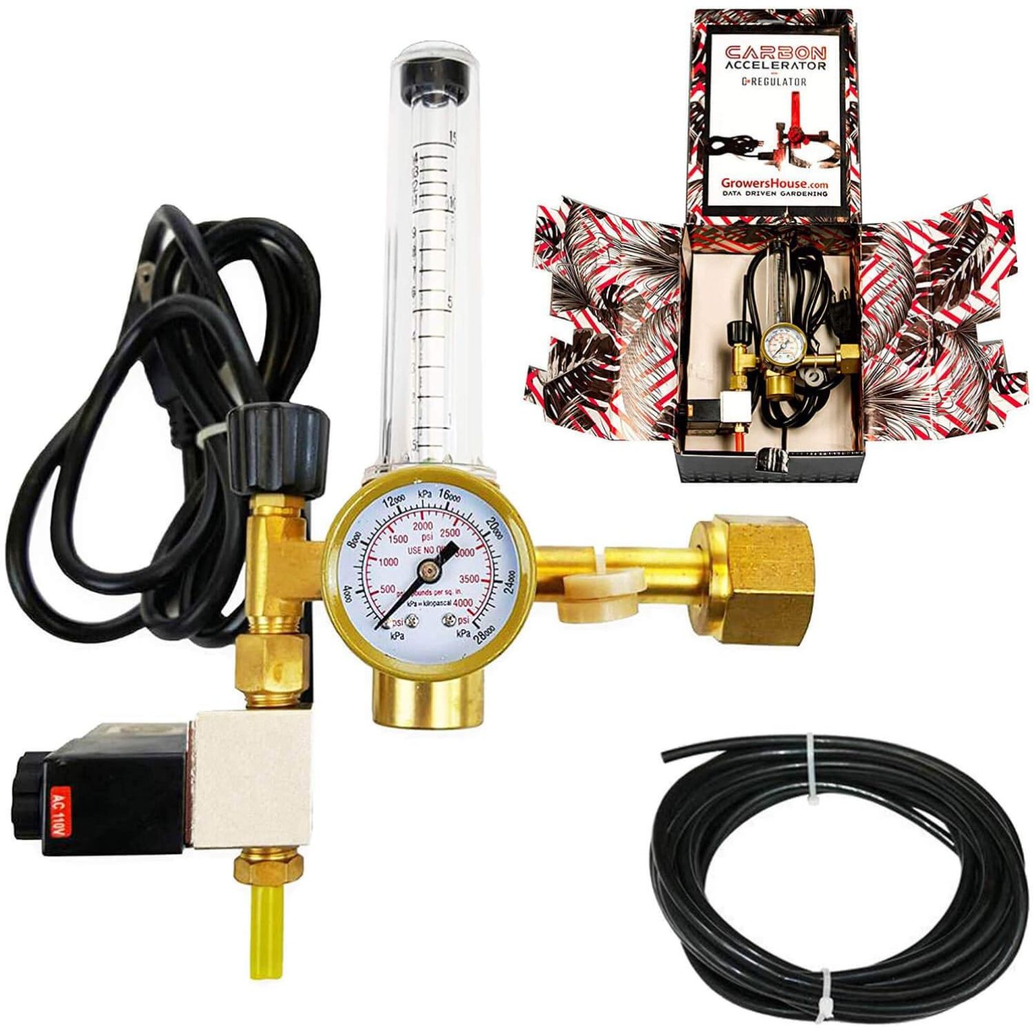 CO2 Regulator by Carbon Accelerator for C02 Tanks Gauge for Pressure