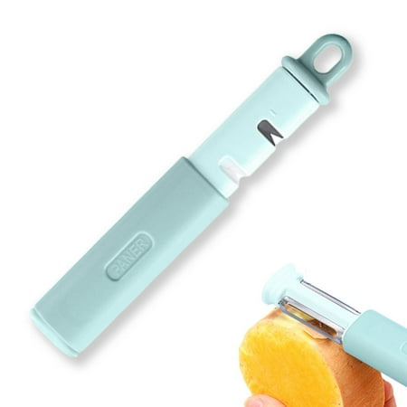 

Fovolat Vegetable Peeler Handheld 3-In-1 Hand Held Peelers for Kitchen Multifunctional Hand Veggie Peeler with 2 Blades & 1 Handheld End for Sharpening Knives Peeling Shredding & Slicing helpful