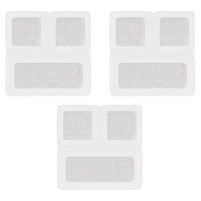 Langgg Window Screen Self-adhesive Covering Patch Waterproof Netting Stickers Strong Stickiness Mesh Repair Sticky Patches Screens Type 1 Grey