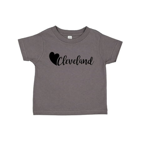 

Inktastic Cleveland with a heart Gift Toddler Boy or Toddler Girl T-Shirt