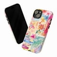 thumbnail image 3 of Watercolor Tropical Summer Phone Case, Beach Floral Surfboard Collage Cover for iPhone 17 16 15 14 13 12 11 Pro Plus Mini, 3 of 6