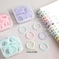 thumbnail image 5 of 100Pcs Colorful Binder Rings 15mm Detachable Binder Rings Book Rings for Note Card Binder Notebook Binder Journal, 5 of 15