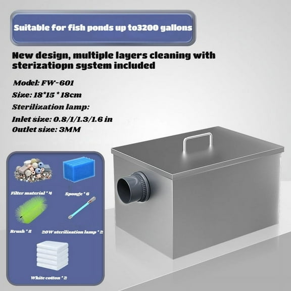 Uv Disinfection Pond System Koi Pressurized Biofilter