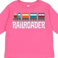 thumbnail image 4 of Inktastic Railroader Train Hobby Boys or Girls Long Sleeve Toddler T-Shirt, 4 of 5