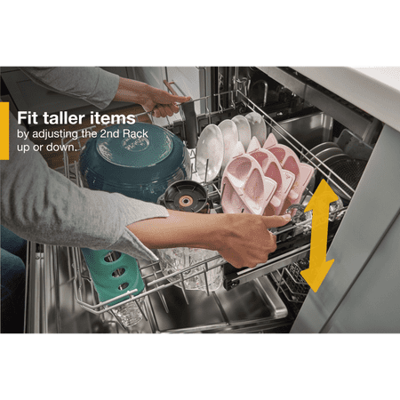 Whirlpool WDTA50SAKZ Large Capacity Dishwasher with 3rd Rack - Stainless Steel