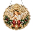 thumbnail image 2 of Christmas Angel Pearl Diamond Art Suncatcher Kit for Adults, Nativity Scene 8 Inch Acrylic Window Hanging Ornament, DIY Xmas Holiday Craft Kit for Home Wall Door Festive Party Decor, 2 of 8