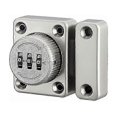 thumbnail image 1 of Punch Free Household Drawer Lock Cabinet Door Lock Bolt Lock Wardrobe Anti-theft Combination Lock (Silver), 1 of 1