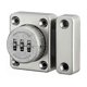 thumbnail image 1 of Punch Free Household Drawer Lock Cabinet Door Lock Bolt Lock Wardrobe Anti-theft Combination Lock (Silver), 1 of 1