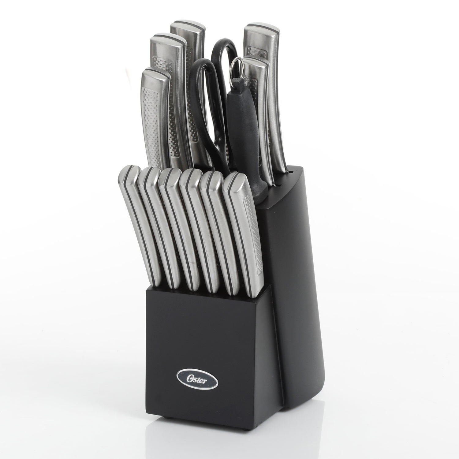 Oster 14 Piece Cutlery Set with Wood Storage Block - Walmart.com Oster 14 Piece Cutlery Set with Wood Storage Block - Walmart.com