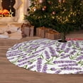 thumbnail image 6 of Sikiie Lavender Flowers 30-48 inches {designName} Print Christmas Tree Skirt Snowman Xmas Tree Skirt with Edge Christmas Decorations for Holiday Party48", 6 of 7