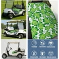 thumbnail image 6 of St. Patrick's Shamrock & Green Golf Cart Front Seat Towel, 51"x31" Microfiber Blanket, Easy Care Fabric, 6 of 8