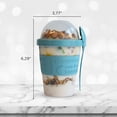 thumbnail image 3 of Tazas para ensalada Breakfast On the Go, 20 onzas, juego de 2 con cuchara, 3 of 7