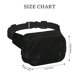 thumbnail image 4 of Fotbe Black Marble Cangurera Cuadrada con Estampado de Doble Capa, Bolsa de Cintura Ajustable Mini para Hombres y Mujeres, 4 of 9