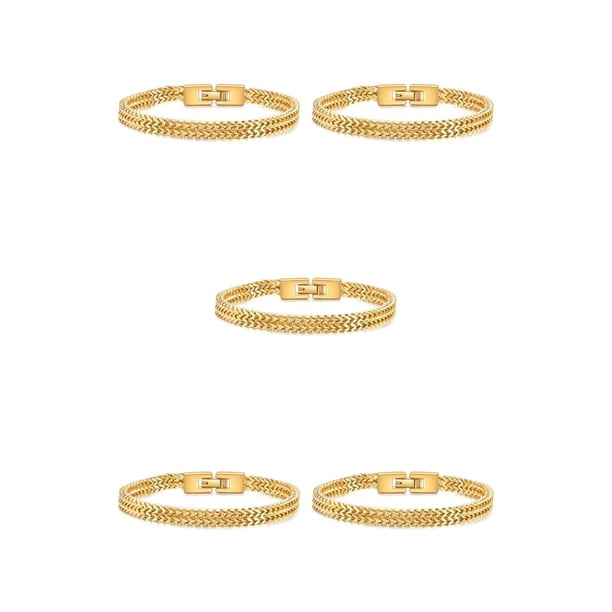 Brazalete de acero de Titanio Sonducket Color sólido 19cm/21cm accesorio de moda para hombre