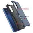 thumbnail image 5 of Samsung Galaxy A15 5G Case with Tempered Glass Screen Protector, Tekcoo Heavy Duty Rugged Shockproof Full Body Protective 2-IN-1 Phone Case Cover for Galaxy A15 5G, Dark Blue, 5 of 9