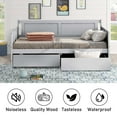 thumbnail image 3 of Aukfa Twin Daybed with Storage Drawers, Wooden Platform Bed - Gray, 3 of 8