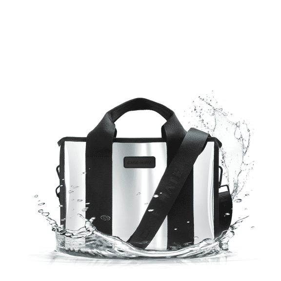 Case-Mate Silver Chrome Zip Tote Bag