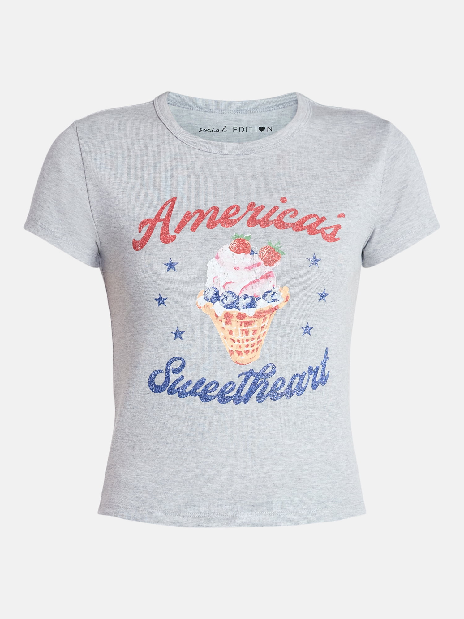 Americas Sweetheart Women's Graphic Tee with Short Sleeves, Sizes XXS-XXL
