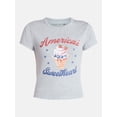 thumbnail image 5 of Social Edition Women's America’s Sweetheart Graphic Tee with Short Sleeves, Sizes XXS-XXL, 5 of 5