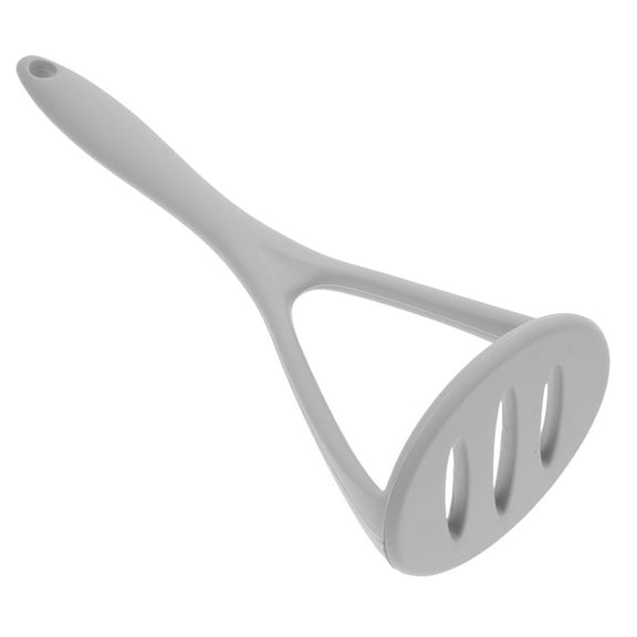 ELAYARD 1Pcs Grey Silicone Potato Masher for Food Crushing and Pureeing Kitchen Tools for Cooking