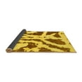 thumbnail image 2 of Ahgly Company Indoor Rectangle Abstract Yellow Modern Area Rugs, 2' x 4', 2 of 4