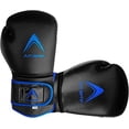 thumbnail image 5 of Athllete Durable and Comfortable Boxing Gloves Men and Boxing Gloves Women, Extra Thick Padding for Beginner Boxers and Training Fitness, Ideal for Both Men Boxer and Women Boxer (Black/Blue, 12 oz), 5 of 8