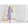 thumbnail image 2 of Ekouaer Nightgowns for Women Bamboo Viscose House Dress Long Night Gowns Short Sleeve Sleepshirt Soft Sleepwear, 2 of 5