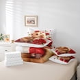 thumbnail image 4 of Ensemble de Literie Grand 7 Pcs, Ensemble de Literie Kawaii Cochon d'Inde, Ensemble de Literie Fleurs Rouges Roses, Ensemble de Draps Animaux Sauvages Mignons avec Couette, 4 of 6
