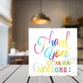 thumbnail image 2 of Thank You Gifts for Women, Employee Appreciation Gifts, Wood Box Sign, Thank You for Being Awesome, Thank You Gifts for Employees Teachers Coworkers5"x5", 2 of 6
