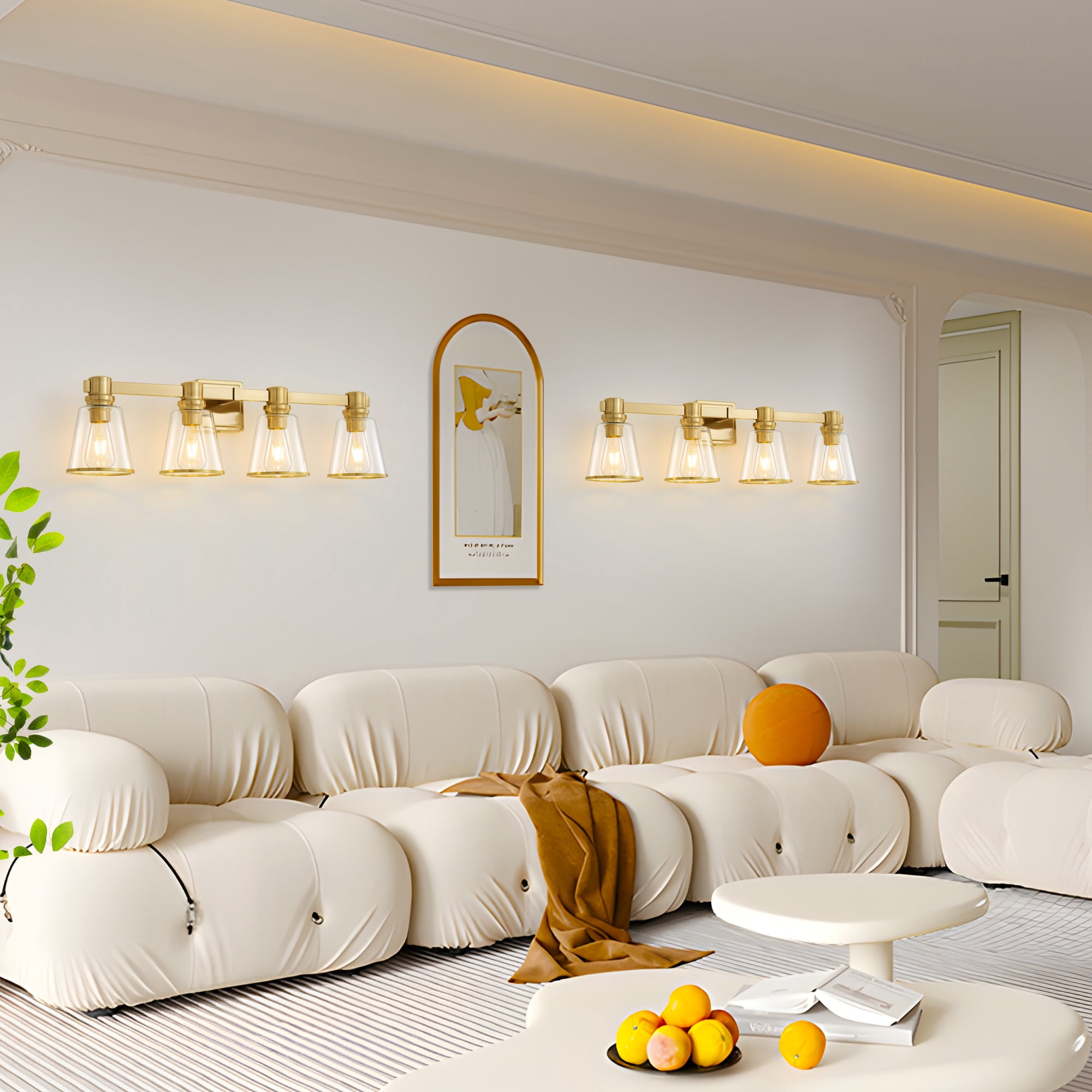 Vanity Lights Gold Bathroom Light Fixtures Over Mirror, 4 Light Vanity Lighting Fixtures4
