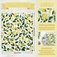 thumbnail image 2 of Lemon Fuzzy Blanket 60 x 50 Inch Yellow Lemon with Green Leaves Throw Blanket Bed Blanket Soft Warm Spring Summer Blanket for Adults Kids Gift Home Chair Sofa Couch, 2 of 6