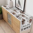 thumbnail image 4 of Sweet Home Table Runner 70 Inches Long Farmhouse Dress Scarves, Western Stars Bird Houses White Wood Plank Dining Tablerunner for Coffee Table/Kitchen Island/Party Décor, 13" x 70", 4 of 8