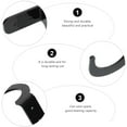 thumbnail image 2 of OUNONA 2Pairs Black Acrylic Softball Bat Display Rack Durable and Stylish Storage Solution, 2 of 8