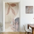 thumbnail image 2 of Decorative Beaded Door Curtain - Beige Autumn Leaves Design, 36 x 79 Inches, Natural Bamboo Beads for Doorways, Room Dividers and Home Decor - Handcrafted, Easy to Install, 2 of 8