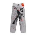 thumbnail image 2 of Fotbe Abstract Geometric Hummingbird Men's Pajama Pants,Sleepwear Pants,Pj Bottoms Drawstring And Pockets-Large, 2 of 7