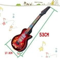 thumbnail image 2 of 4 Strings Electric Guitar Kids Musical Instruments Educational Toy - Red, 2 of 2