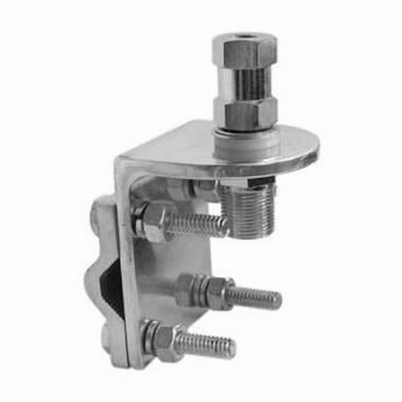 3-Way Aluminum Mirror Mount with 0.38 x 24 in. Stud & SO239 Connection