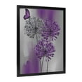 thumbnail image 3 of AatoeaX Purple Dandelion Wall Art Purple and Grey Floral with Butterfly Canvas Wall Art Modern Abstract Wall Art Decor for Living Room Bedroom Bathroom Office Ready to Hang, 3 of 4