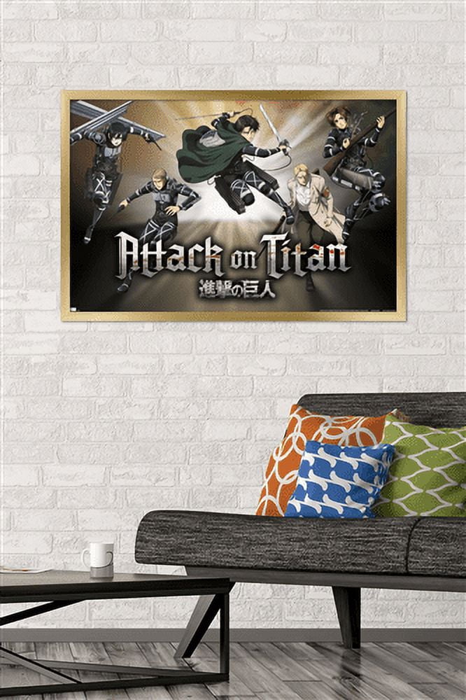 Attack On Titan: Season 4 - Collage Wall Poster, 22.375" x 34", Framed