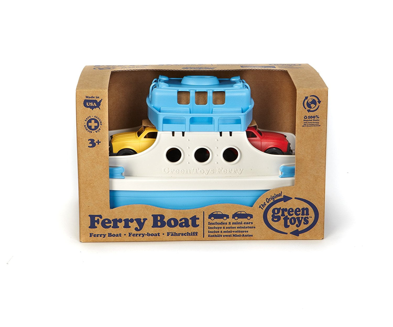 Ferry Boat With Mini Cars Bathtub Toy Blue White Usa Brand Ferry Boat With Mini Cars Bathtub Toy Blue White Usa Brand Green Toys Com